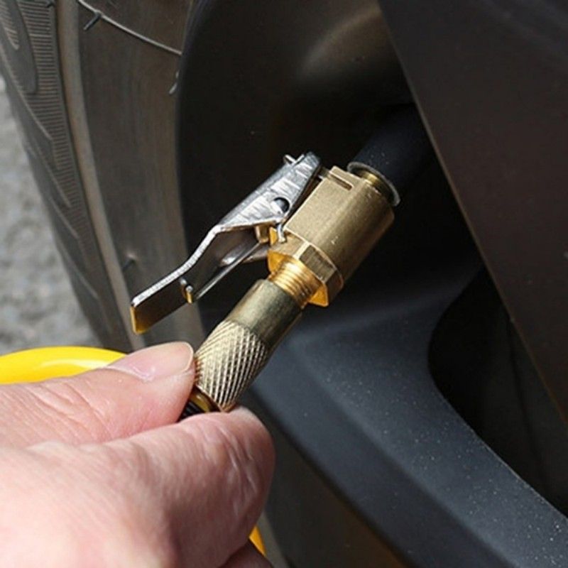 Automotive Inflatable Pump Connector, Quick Air Pump Fill Head, Press-on Nozzle