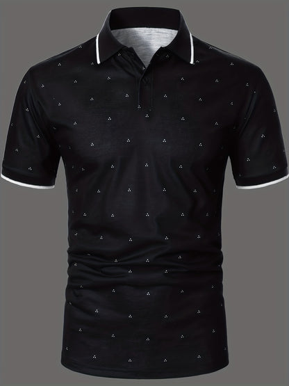 Men's Shirts, Casual Navy Blue Slim Fit Lapel Button Up Shirt