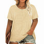 Plus Size Summer T Shirts Women Tops Short Sleeve Round Neck Casual Loose Fit Tee Tshirts Tunic
