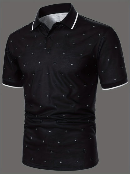 Men's Shirts, Casual Navy Blue Slim Fit Lapel Button Up Shirt
