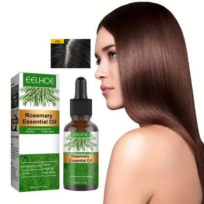 30ml Refreshing Rosemary Essential Oil For Hair Care - Strengthens, And Revitalizes Scalp - Perfect For Men And Women, with plant squalane