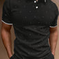 Men's Shirts, Casual Navy Blue Slim Fit Lapel Button Up Shirt