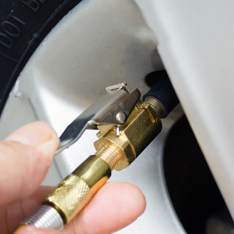 Automotive Inflatable Pump Connector, Quick Air Pump Fill Head, Press-on Nozzle